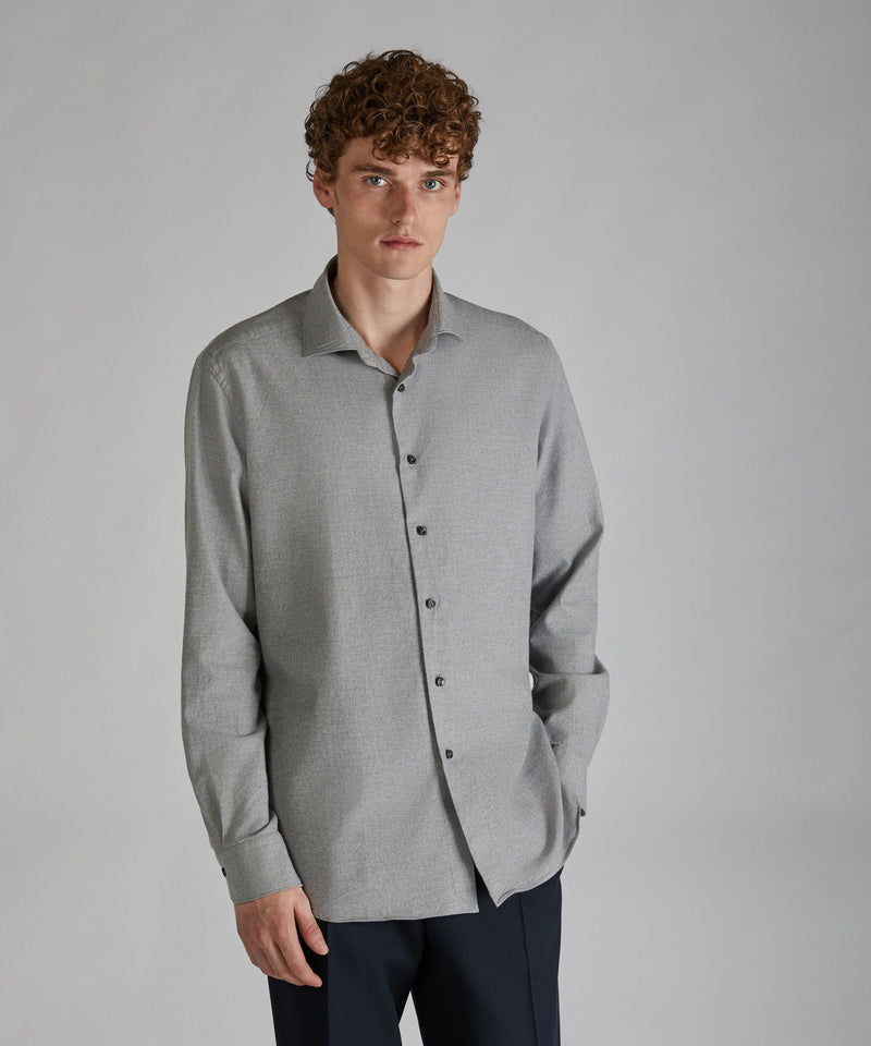 Slowear Camicia regular fit in flanella Acquista Ora