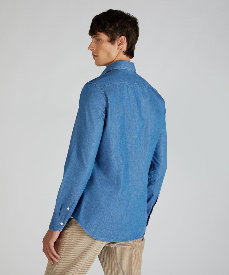 Slowear Camicia regular fit in denim Fino Al -60%