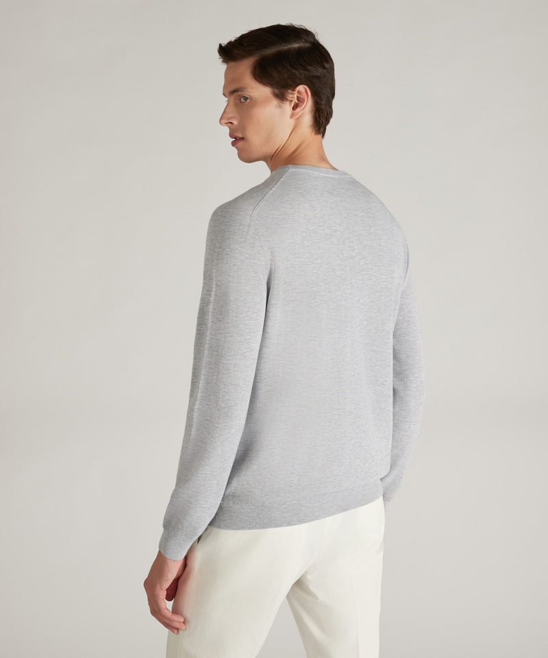 Slowear Girocollo slim fit in cotone crêpe certificato Offerta