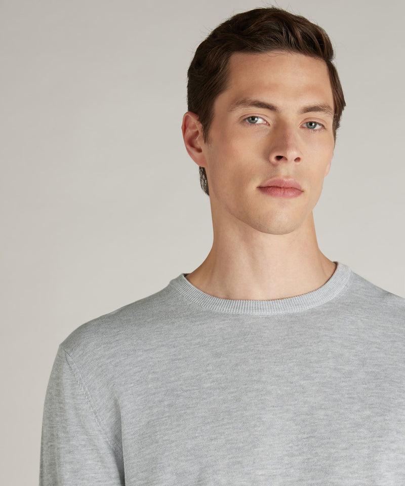 Slowear Girocollo slim fit in cotone crêpe certificato Offerta
