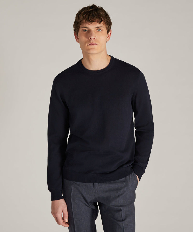 Slowear Girocollo slim fit in cotone crêpe certificato Economico