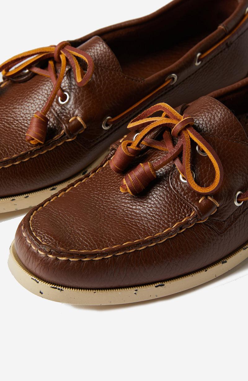 Slowear Scarpa da barca in pelle martellata Saldi Di Fabbrica