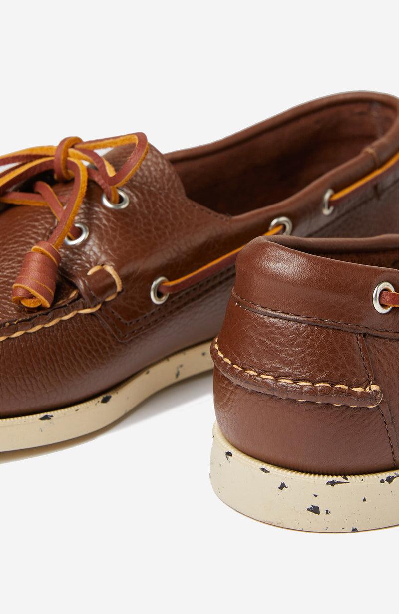 Slowear Scarpa da barca in pelle martellata Saldi Di Fabbrica
