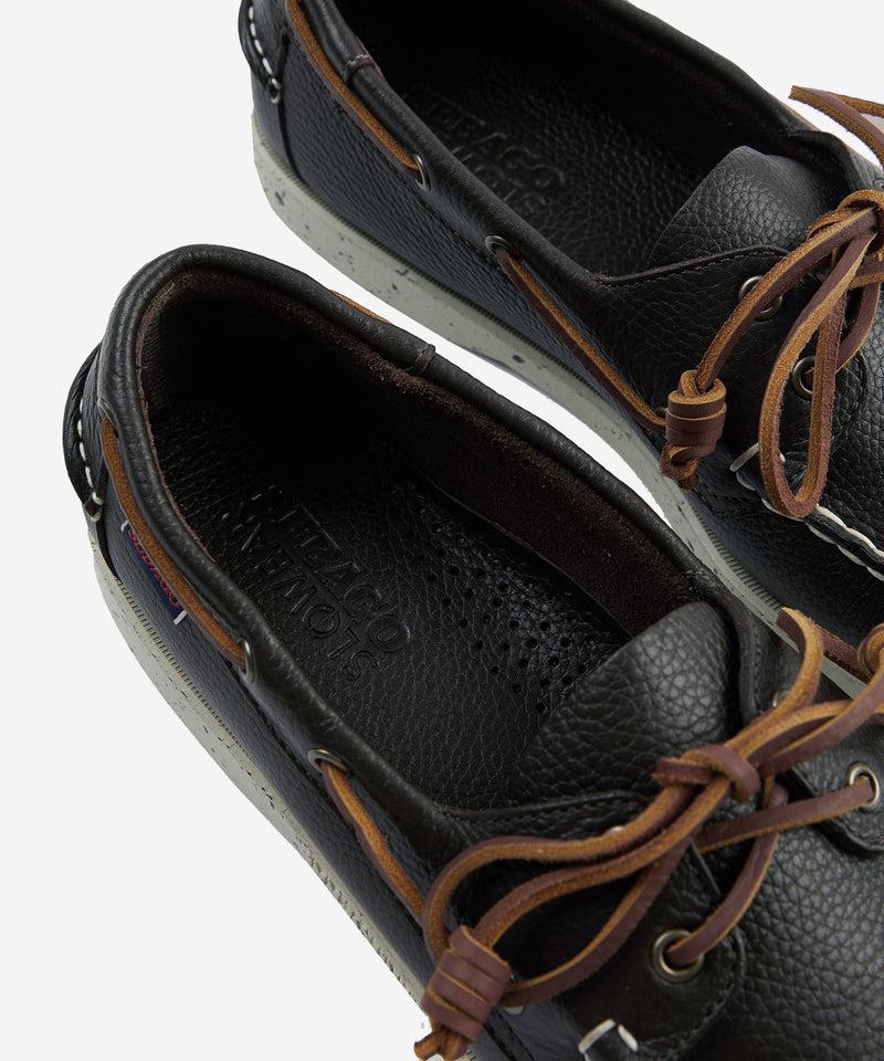 Slowear Scarpa da barca in pelle martellata Negozio