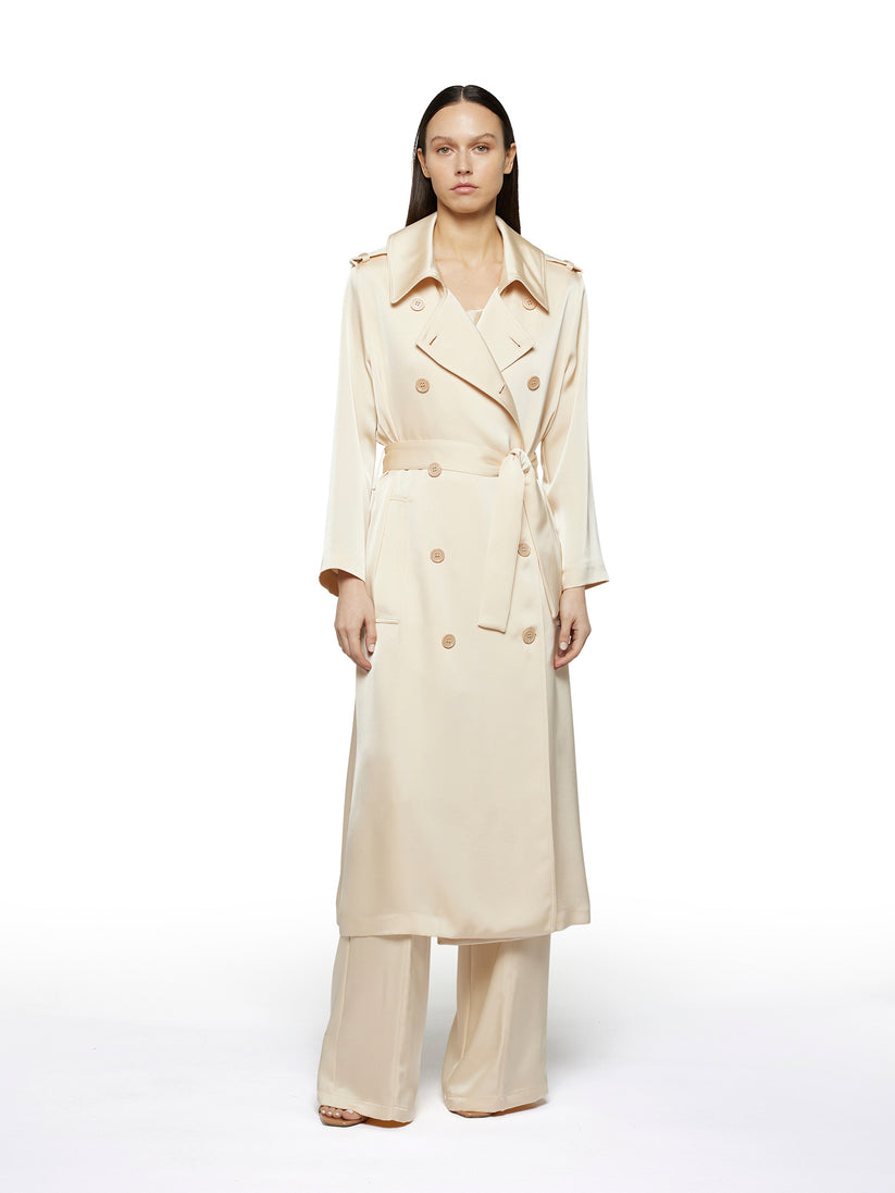 Space Simona Corsellini Trench in raso heavy Italy
