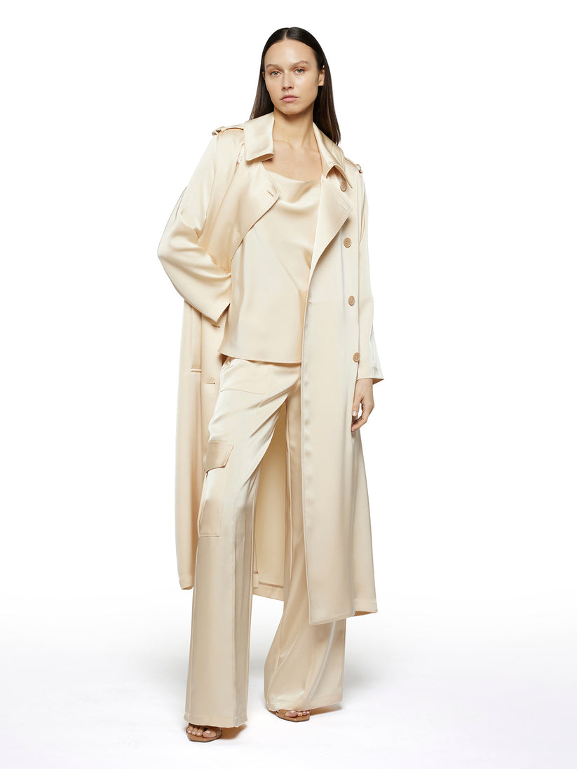 Space Simona Corsellini Pantalone cargo in raso heavy In Linea