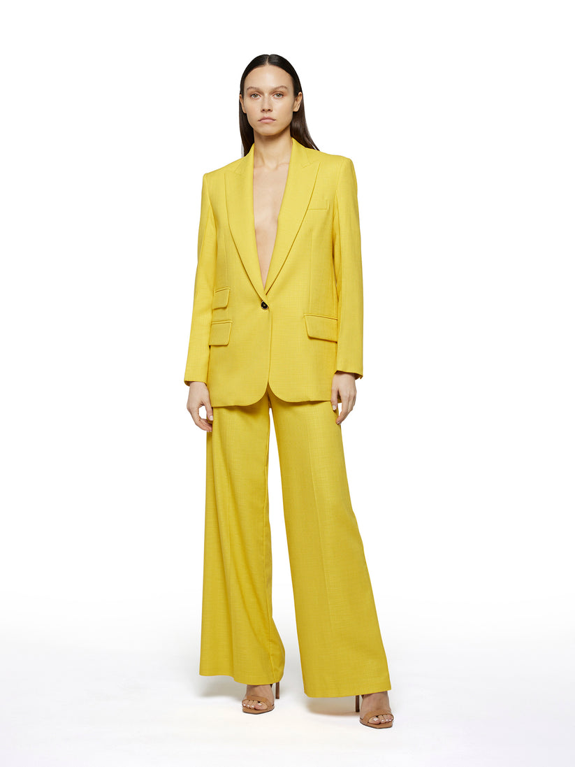 Space Simona Corsellini Pantalone ampio in tramato luxury Qualità Garantita