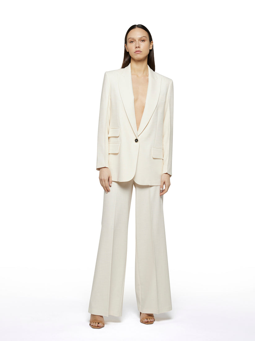 Space Simona Corsellini Pantalone ampio in tramato luxury Consegna Veloce