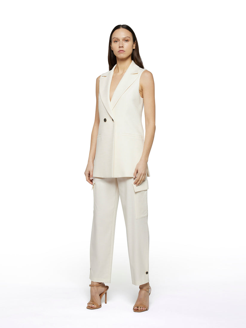 Space Simona Corsellini Pantalone cargo in tramato luxury Shopping Online