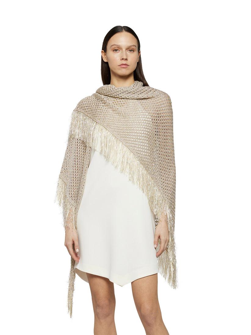 Space Simona Corsellini Scialle in crochet lurex Presa