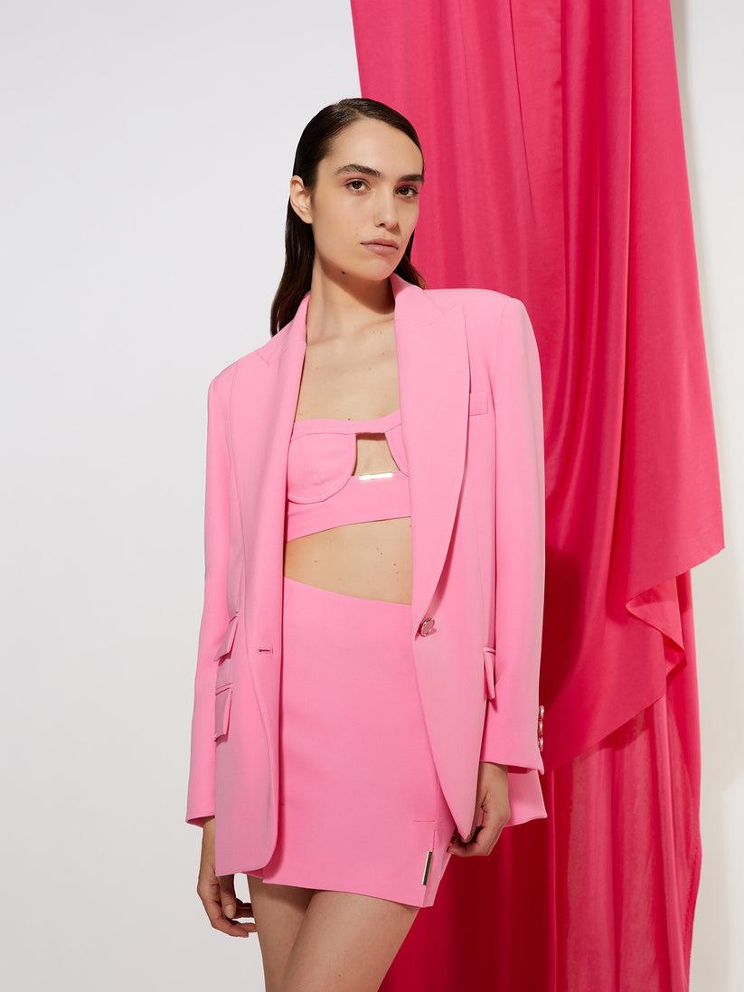 Space Simona Corsellini Giacca dritta in poly cady In Linea