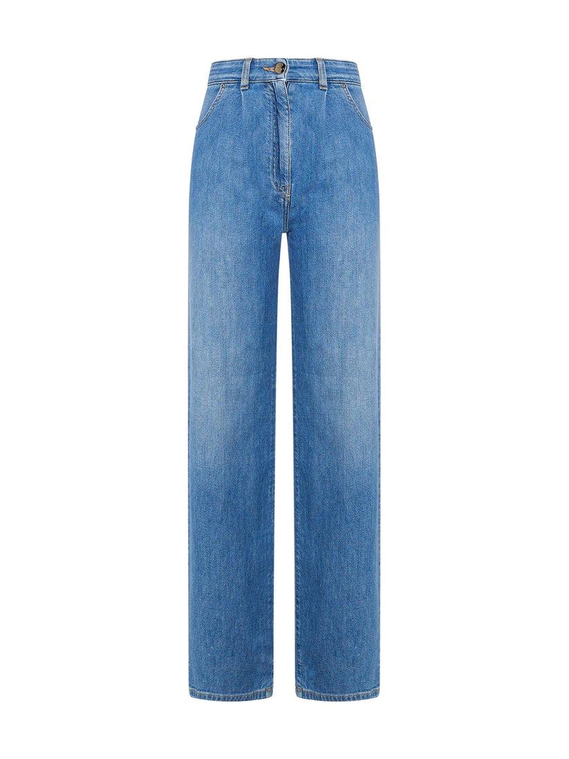 Space Simona Corsellini Denim con pinces in tela comfort meccanico