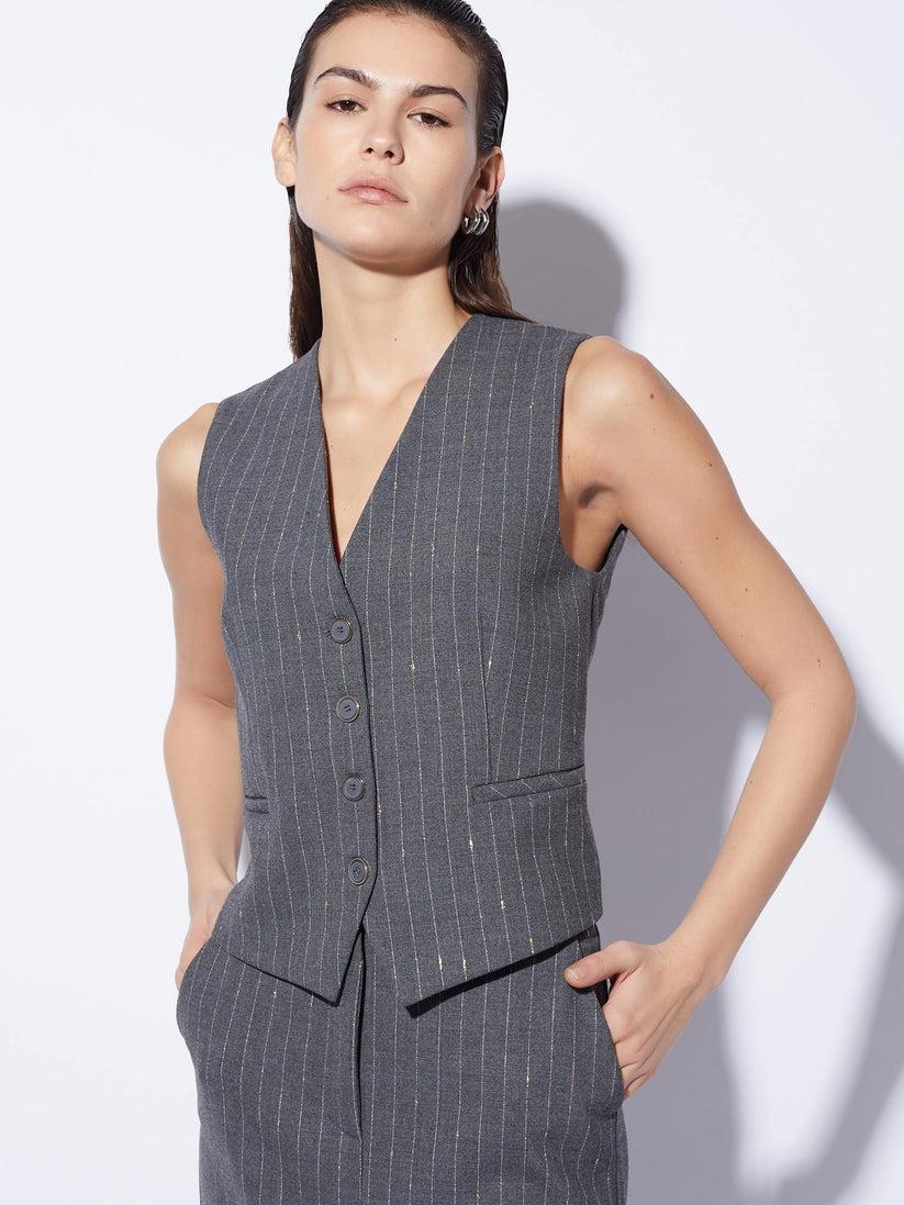 Space Simona Corsellini Gilet gessato Sconto