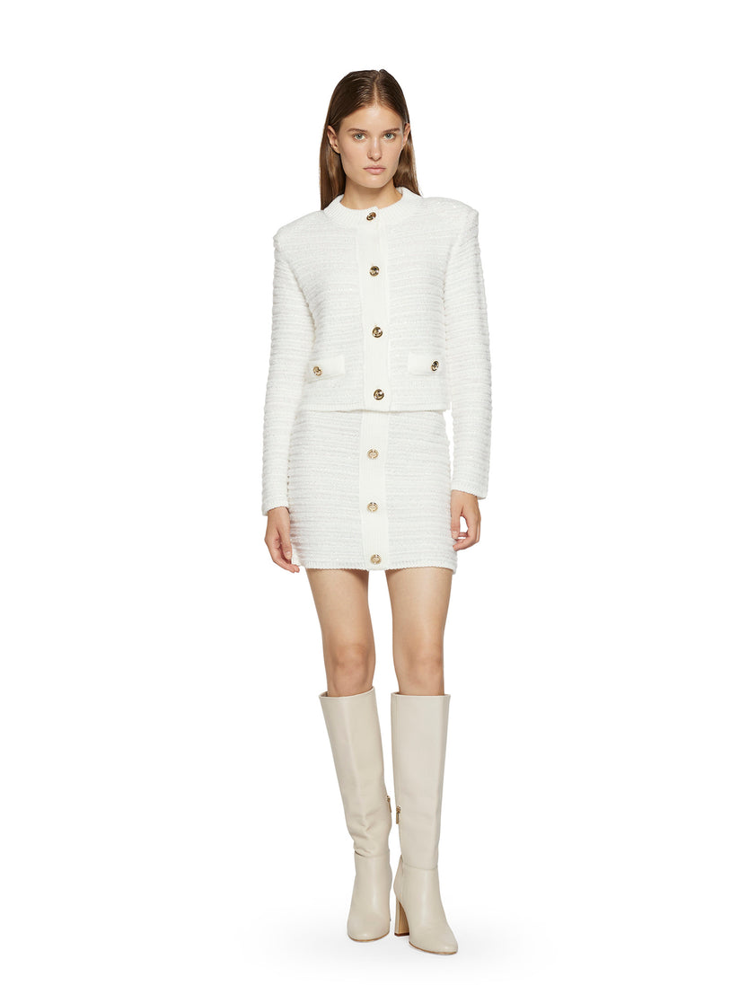 Space Simona Corsellini Giacca in Chanel con bottoni in oro 2025