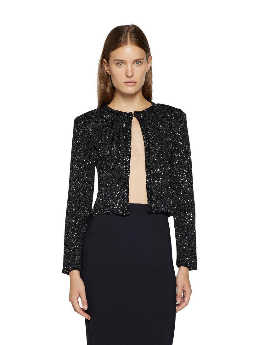 Space Simona Corsellini Giacca in tricot con paillettes Negozi Online