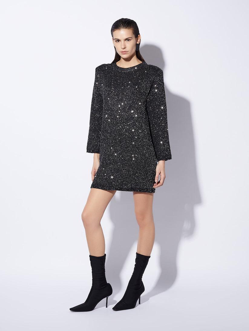 Space Simona Corsellini Abito in paillettes con over dietro Fino Al -60%
