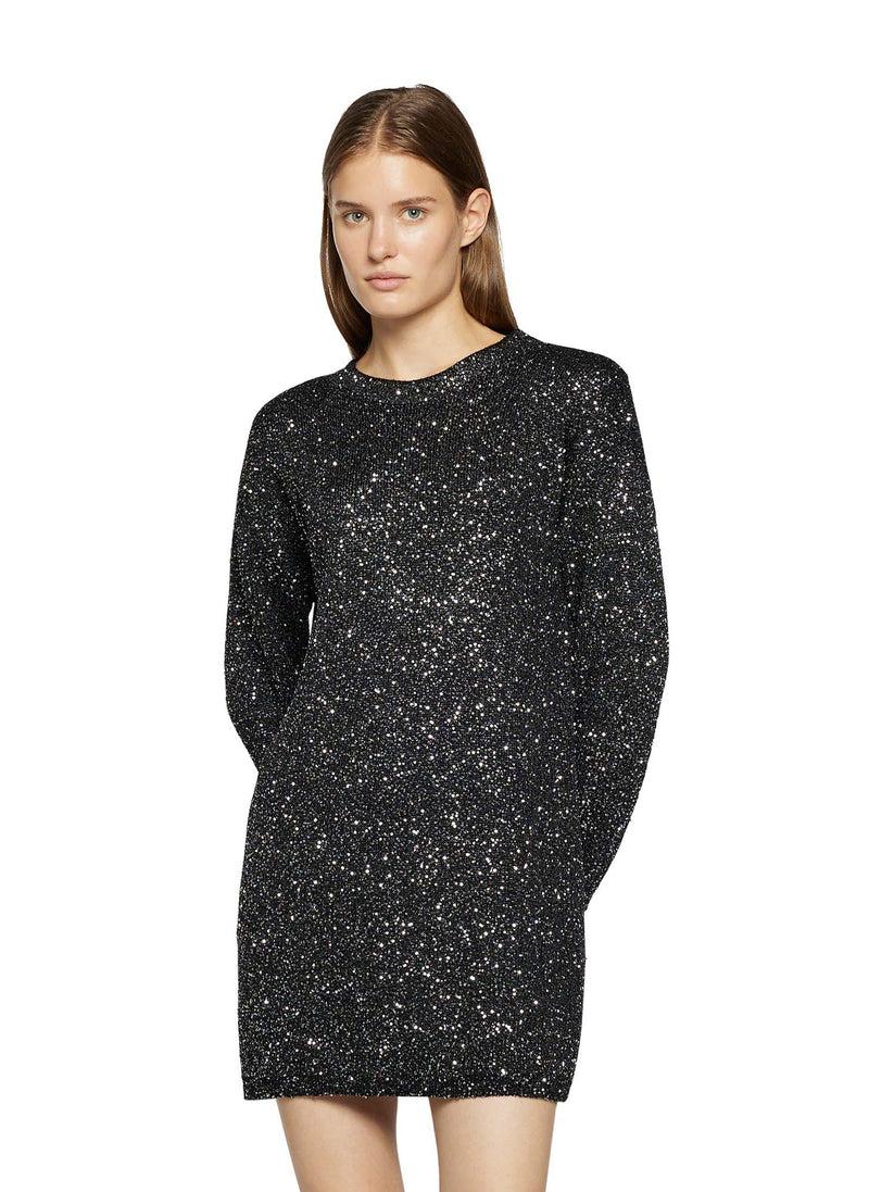 Space Simona Corsellini Abito in paillettes con over dietro Fino Al -60%