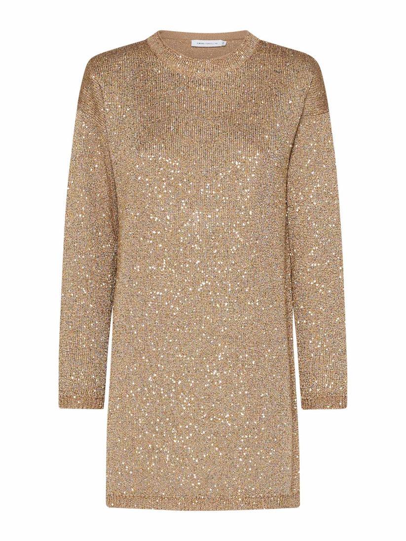 Space Simona Corsellini Abito in paillettes con over dietro