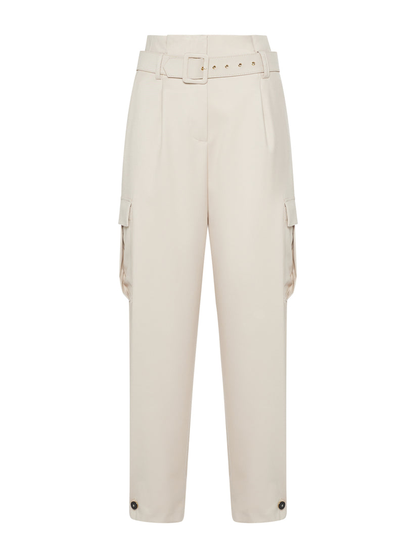 Space Simona Corsellini Pantalone cargo con cintura