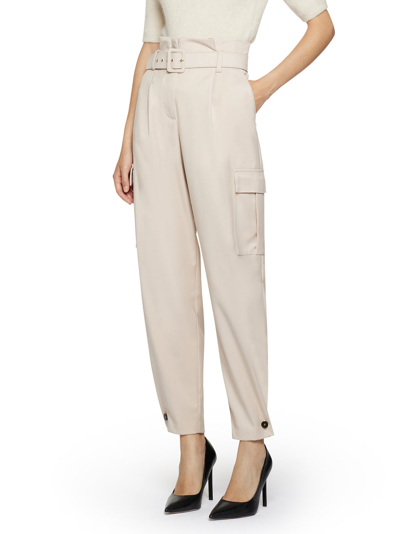 Space Simona Corsellini Pantalone cargo con cintura Sconto