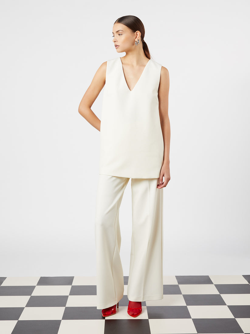 Space Simona Corsellini Tunica in poly cotone viscosa elastan con scollo a V