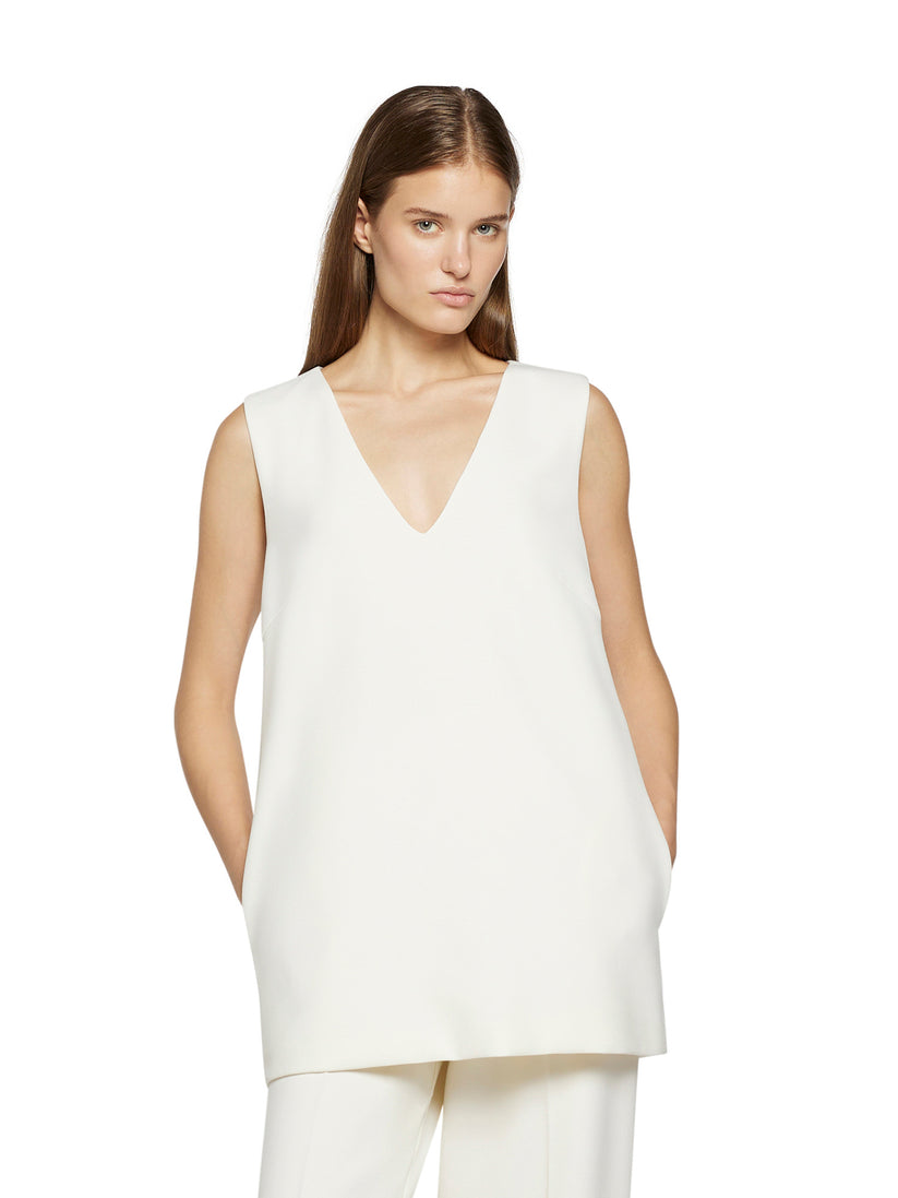 Space Simona Corsellini Tunica in poly cotone viscosa elastan con scollo a V Fino al 55% di sconto