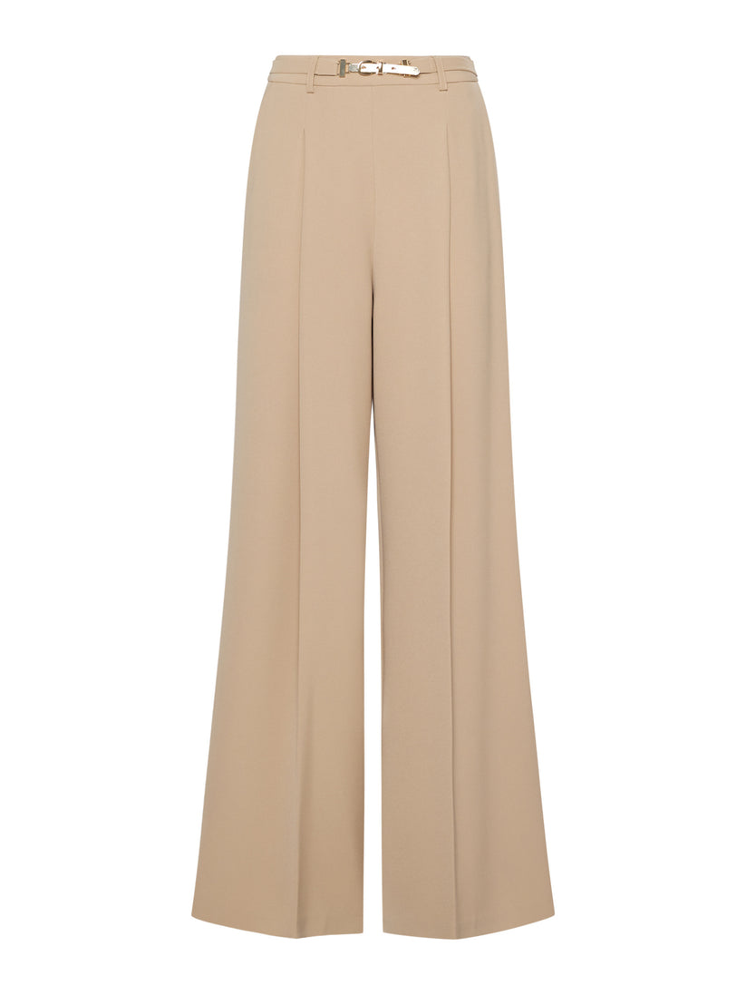 Space Simona Corsellini Pantalone largo con fibbia oro