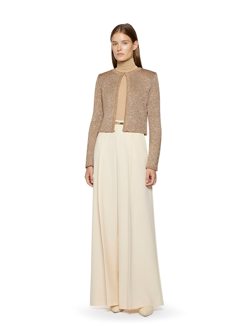 Space Simona Corsellini Pantalone largo con fibbia oro Saldi Di Fabbrica