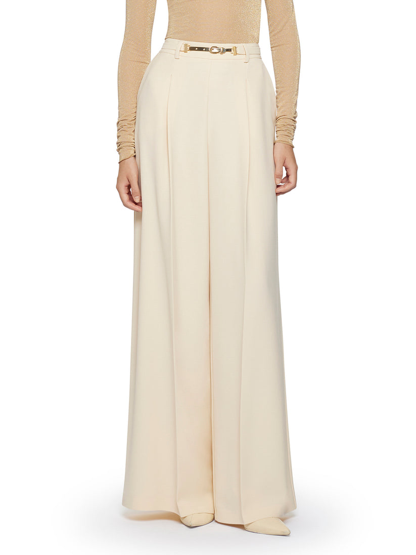 Space Simona Corsellini Pantalone largo con fibbia oro Saldi Di Fabbrica