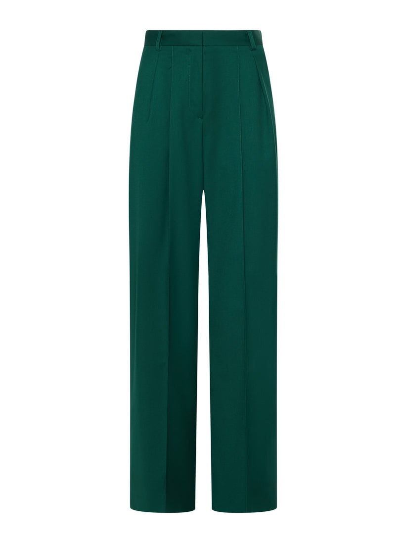 Space Simona Corsellini Pantalone largo con doppie pinces frontali