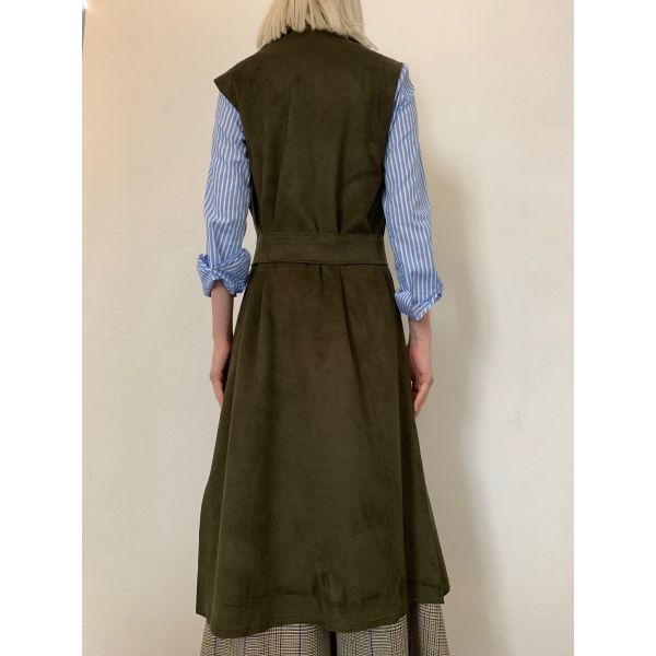 Stella Jean GILET LUNGO CON RICAMO FIORE I Più Venduti