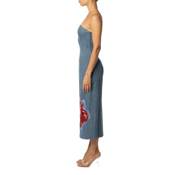 Stella Jean ABITO DENIM Qualità