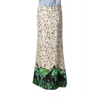 Stella Jean GONNA STAMPA GIRAFFE Saldi