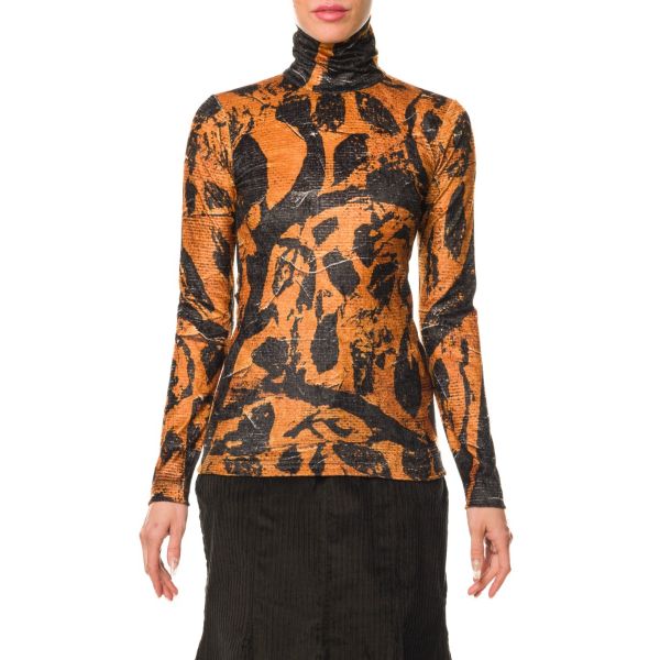 Stella Jean TOP IN VELLUTO STAMPATO Saldi Di Fabbrica