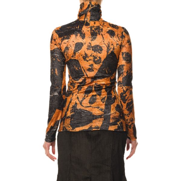 Stella Jean TOP IN VELLUTO STAMPATO Saldi Di Fabbrica