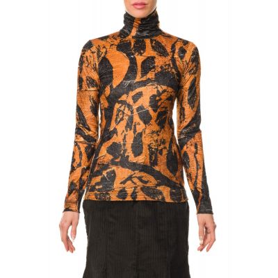 Stella Jean TOP IN VELLUTO STAMPATO Saldi Di Fabbrica