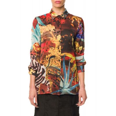 Stella Jean ANIMAL-PRINT SHIRT Negozio