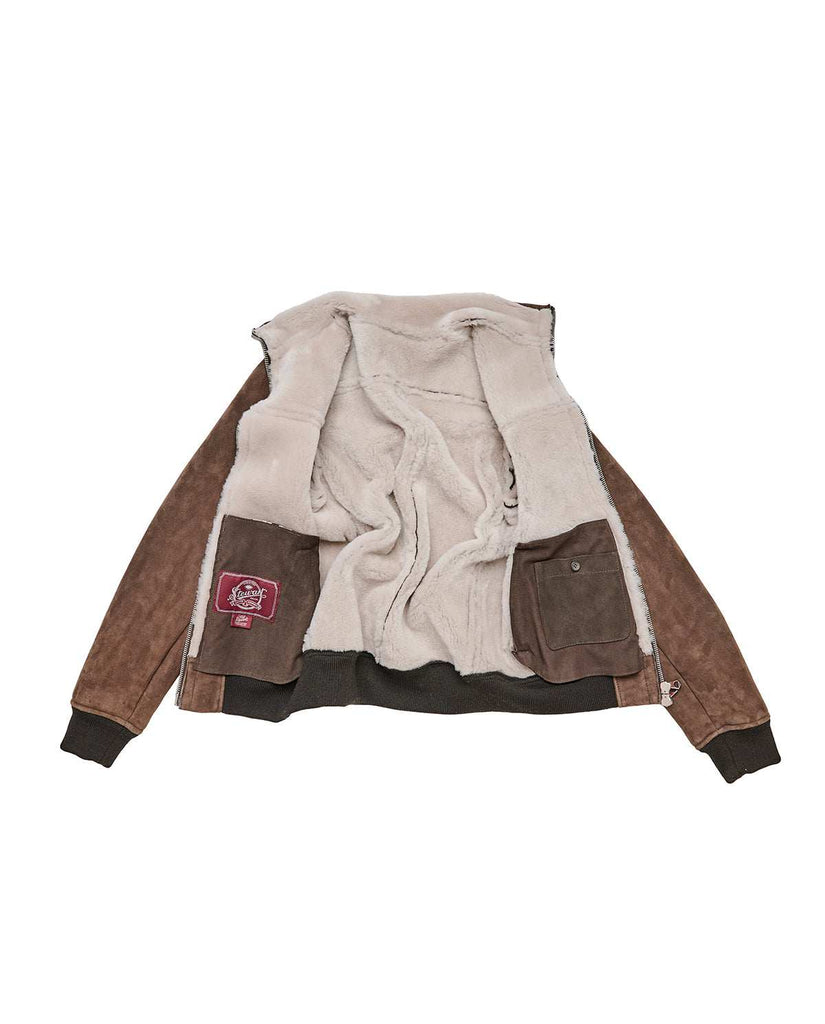 Stewart ELLIS-SLIM SHEARLING SUEDE IRONED Pezzi Unici
