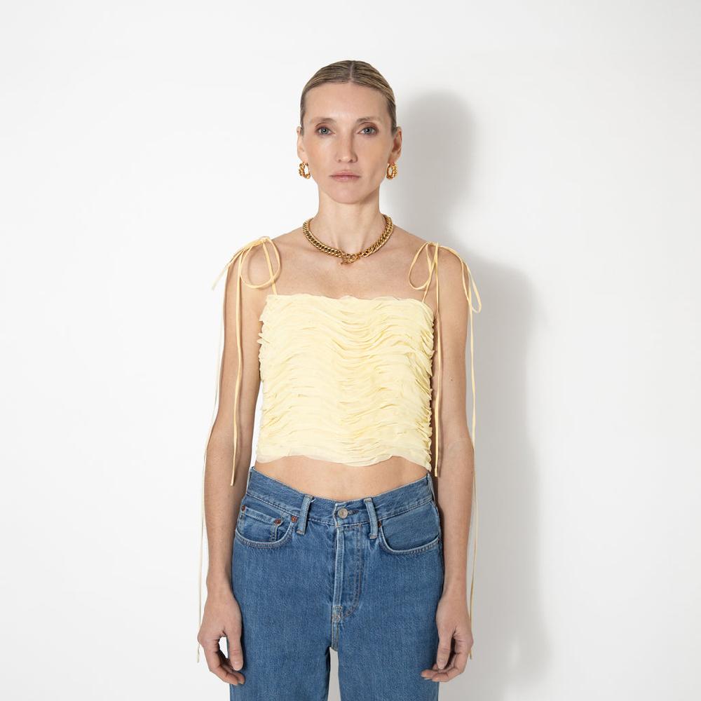 Sveta Milano Top Trinacria con ruches Negozi Online