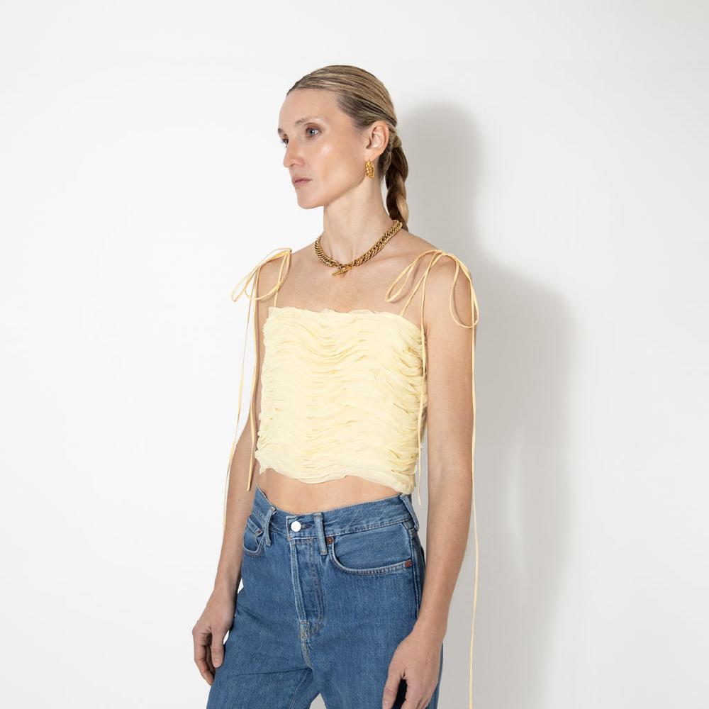 Sveta Milano Top Trinacria con ruches Negozi Online