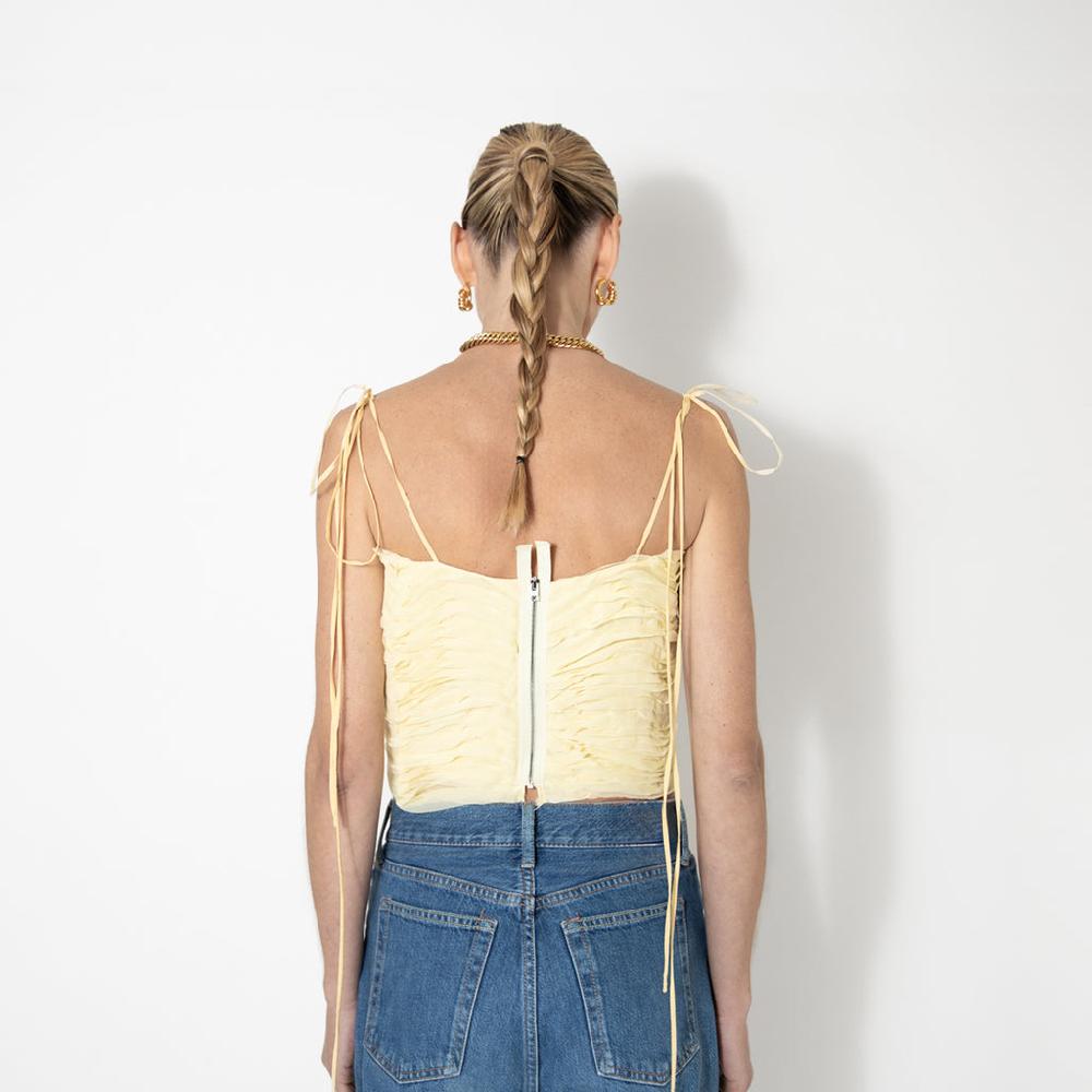 Sveta Milano Top Trinacria con ruches Negozi Online