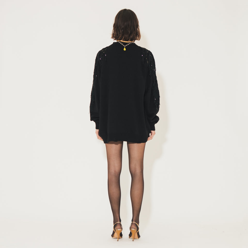 Sveta Milano Maglione lungo Ermione con logo Sveta Milano Negozi Online
