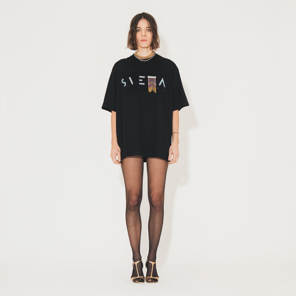 Sveta Milano T-shirt in jersey di cotone Eva Affare Del Giorno