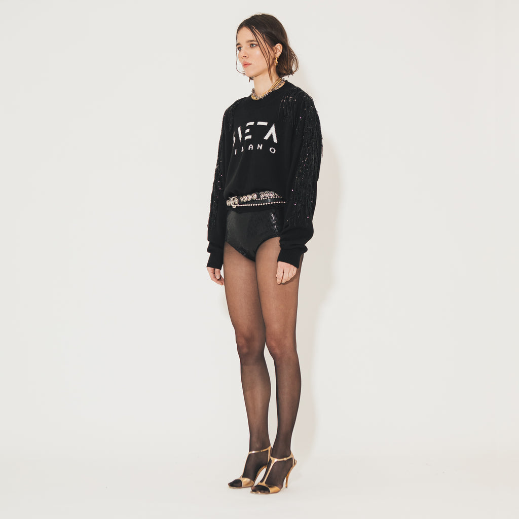Sveta Milano Maglione Elena con logo Sveta Milano Negozio