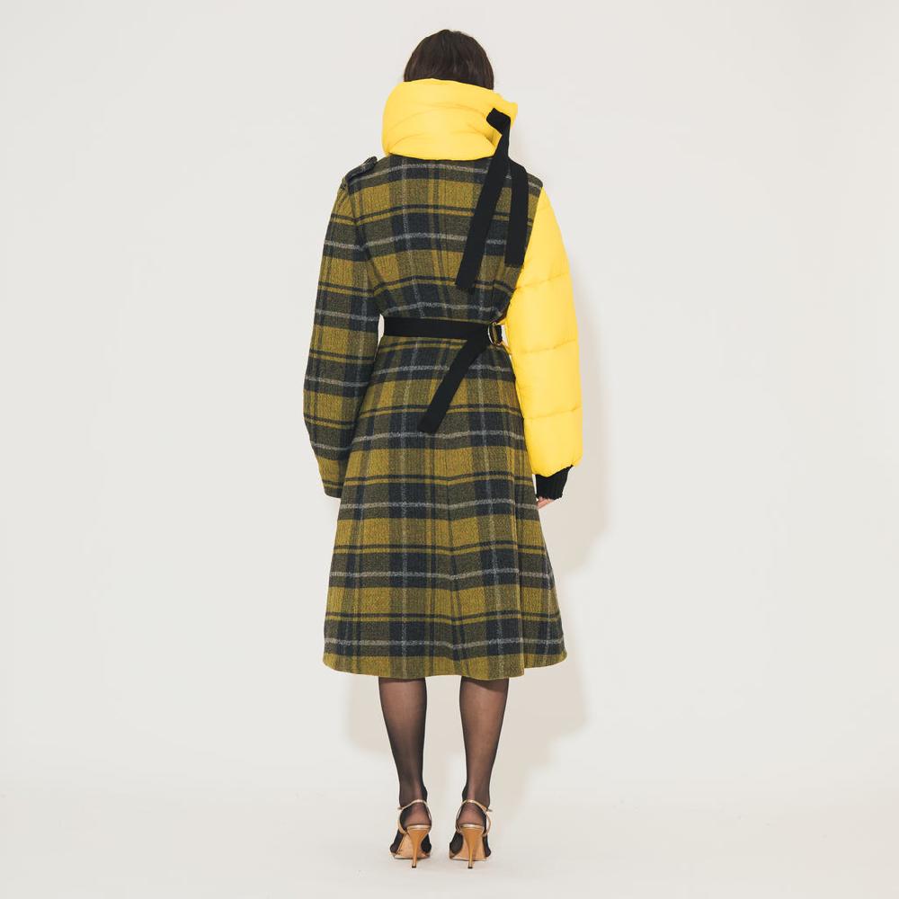 Sveta Milano Cappotto doppiopetto in lana Kensington con piumino sovrapposto Moda