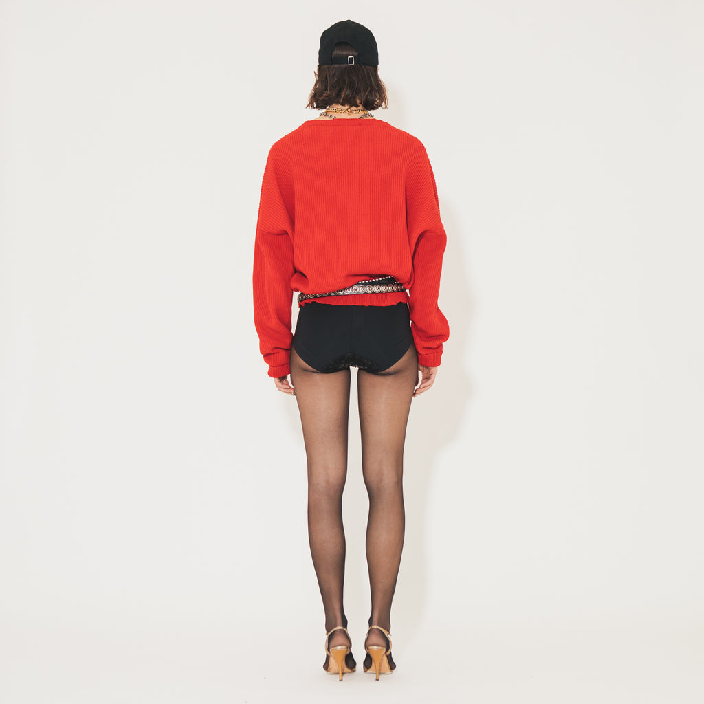 Sveta Milano Maglione girocollo Lilith rosso in misto cashmere 2025