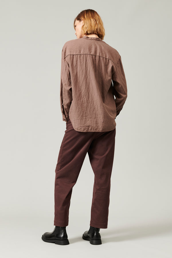 ﻿Transit Par Such Camicia collo alla coreana in misto seta | 1013.CFDTRYL211.26 – Transit Saldi Di Fabbrica