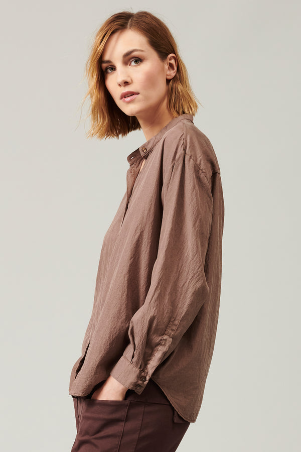 ﻿Transit Par Such Camicia collo alla coreana in misto seta | 1013.CFDTRYL211.26 – Transit Saldi Di Fabbrica