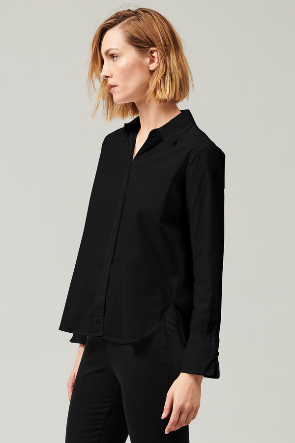 Transit Par Such Camicia lunga in popeline di cotone stretch | 1013.CFDTDY-5003.901 – Transit Nuova