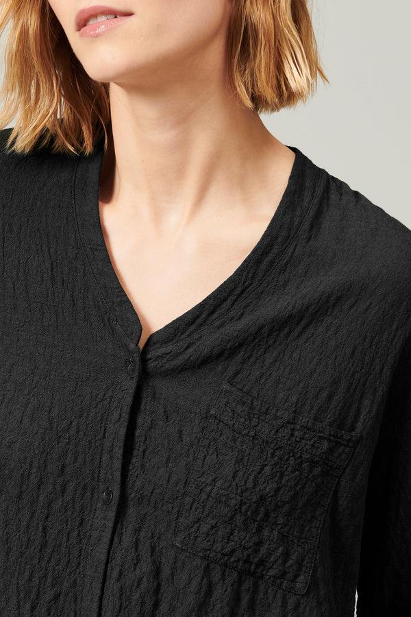 Transit Par Such Camicia stondata in goffrato di misto lana stretch | 1013.CFDTRYP250.1 – Transit Italy